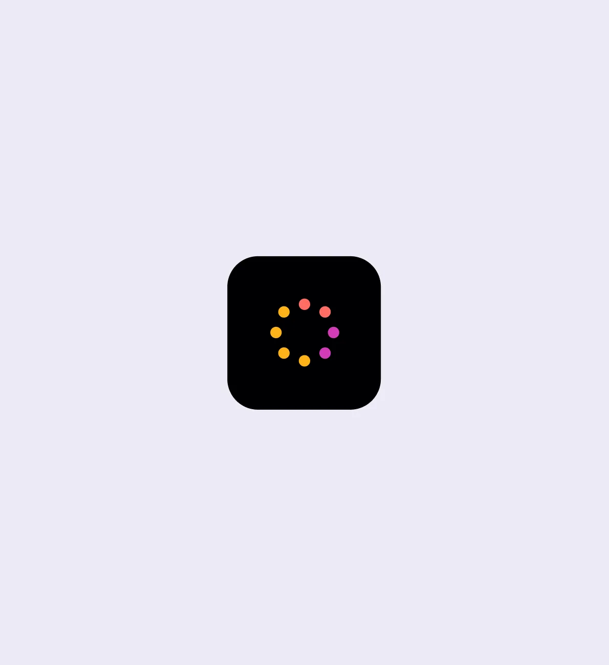 Celbrea app icon with a dotted cycle-phase ring on a lavender background